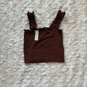 Francesca's Collections Brown Tank Top